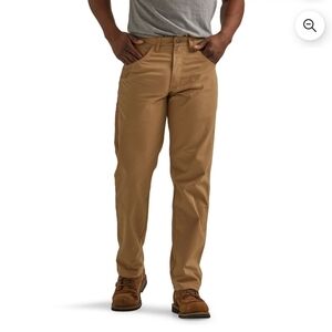 40x32 Wrangler Workwear Men's Relaxed Pant in Color Rawhide